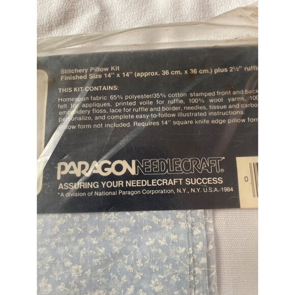 Precious Moments "Love One Another" Stitchery Pillow Kit To Personalize 14" x 14 - Picture 6 of 9